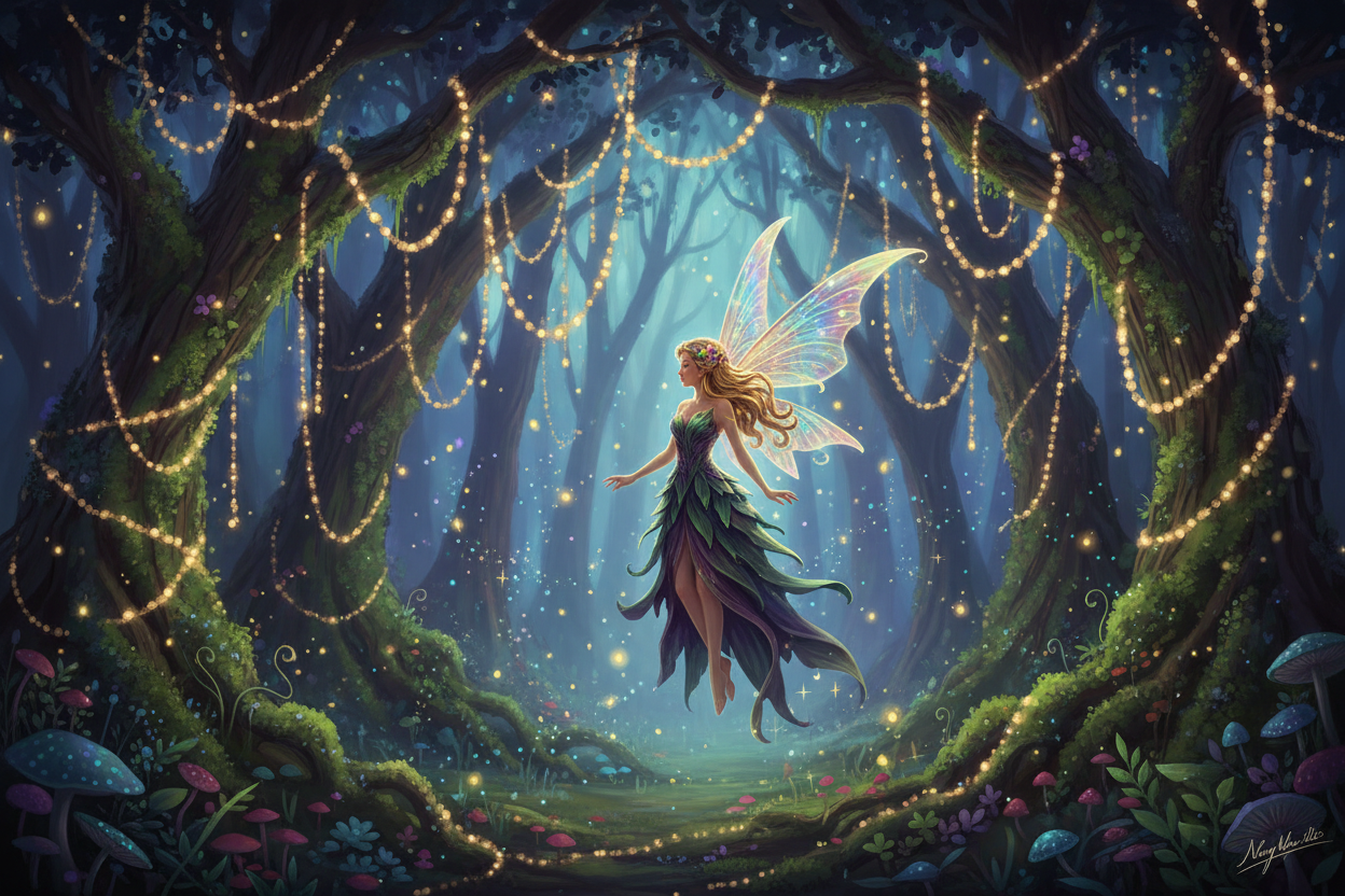 Enchanted Fairy and Fairy Lights